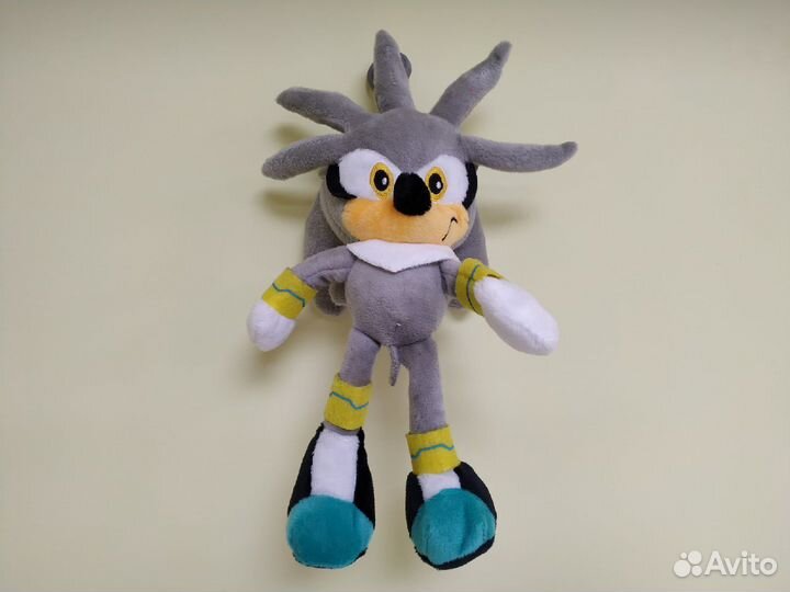 Соник Сильвер мягкая игрушка 20 см брелок