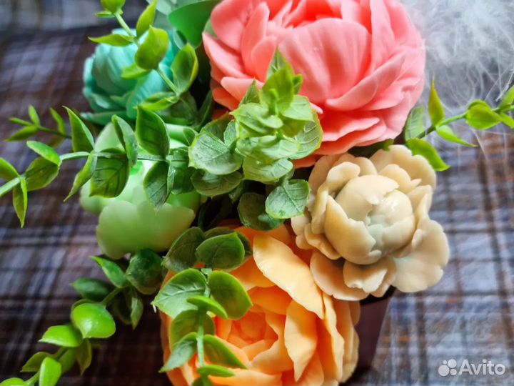 Букет цветов из мыла