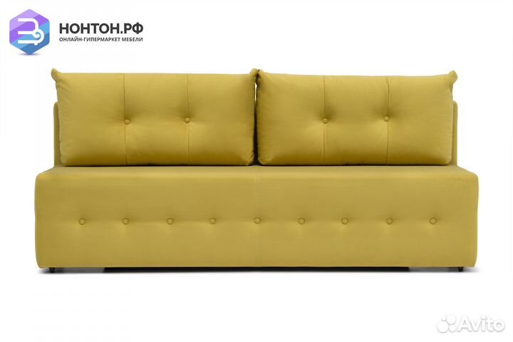 Диван еврокнижка Сити горчичный