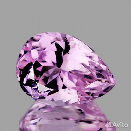 Кунцит натуральный 8,39Ct 14х10мм VVS Бразилия