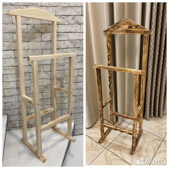 Вешалка напольная для одежды деревянная