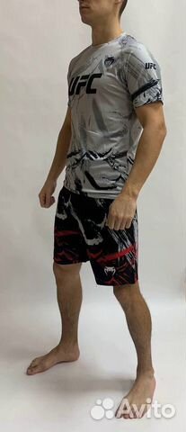 Комплект- (футболка и шорты) UFC Gray