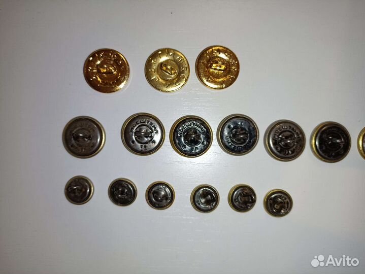 Пуговицы СССР, винтажные, металлические