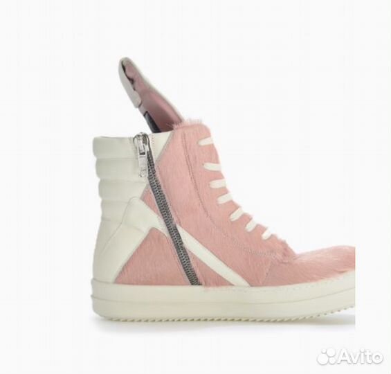 Кроссовки Rick Owens geobasket pink pony