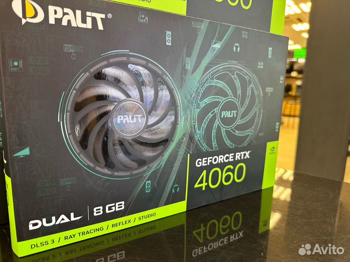 Новая Видеокарта Palit GeForce RTX 4060 Dual