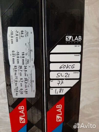 Лыжи Salomon s lab carbon новые с креплением