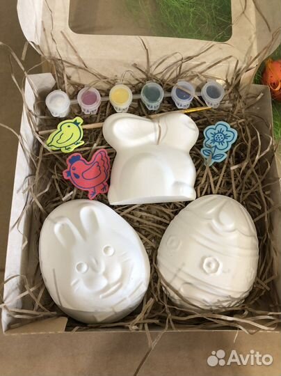 Гипсовые фигурки для раскрашивания пасха