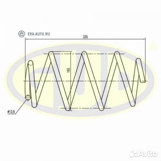 GUD GCS037262 Пружина передняя