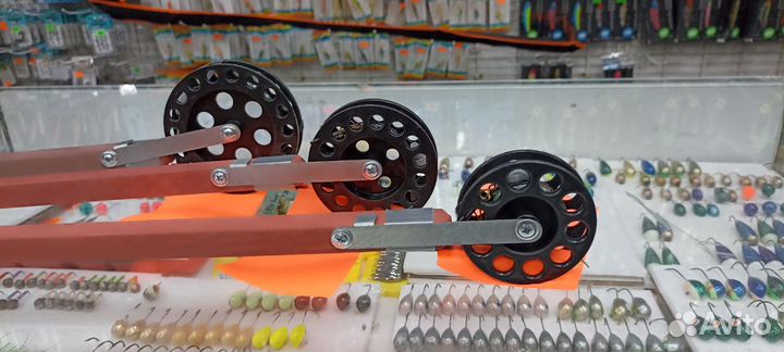 Жерлица оснащенная на стойке