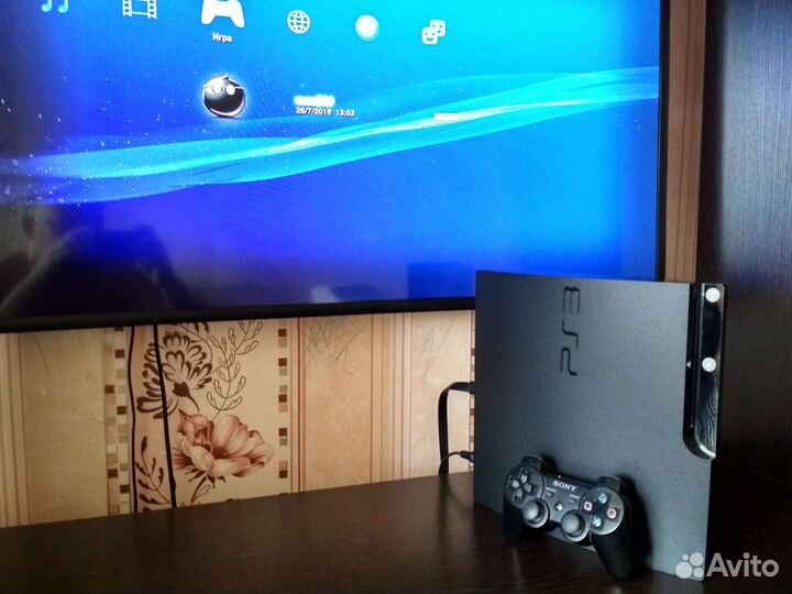 Sony Playstation 3 прошитая+два геймпада