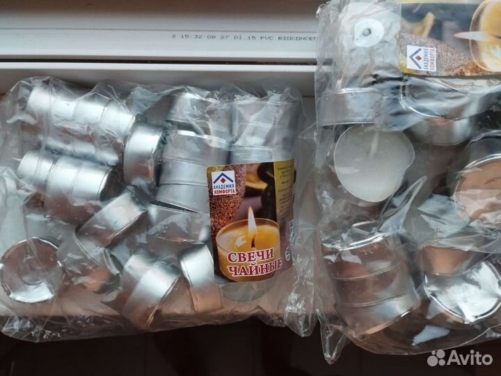 Свечи чайные в упаковке по 25 штук