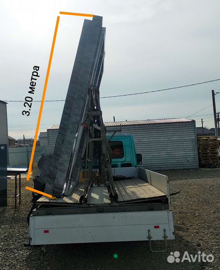 Газель с пирамидой, доставка окон, зеркал, стеклоп