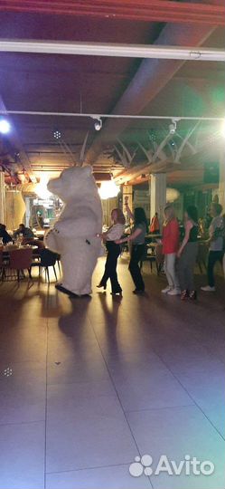 Аниматор белый мишка