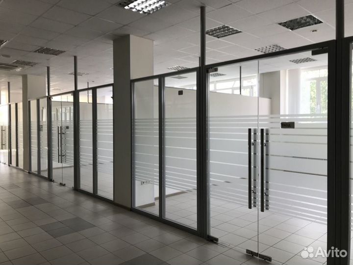 Офисные, стеклянные перегородки бу