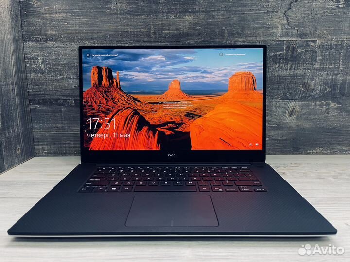 Топовый ноутбук dell 4К Сенсорный на гарантии