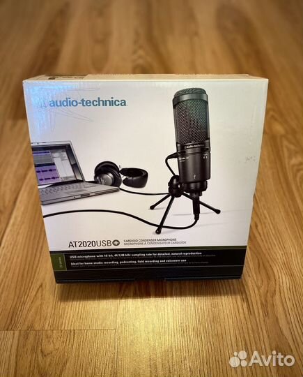 Микрофон студийный audio-technica 2020usb+