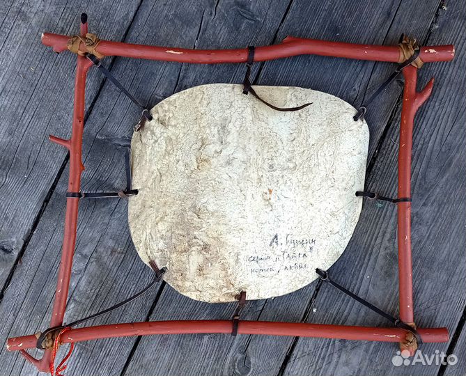 Панно картина из кожи Паук