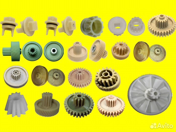 Шестерни и втулки шнека для мясорубок в ассортимен