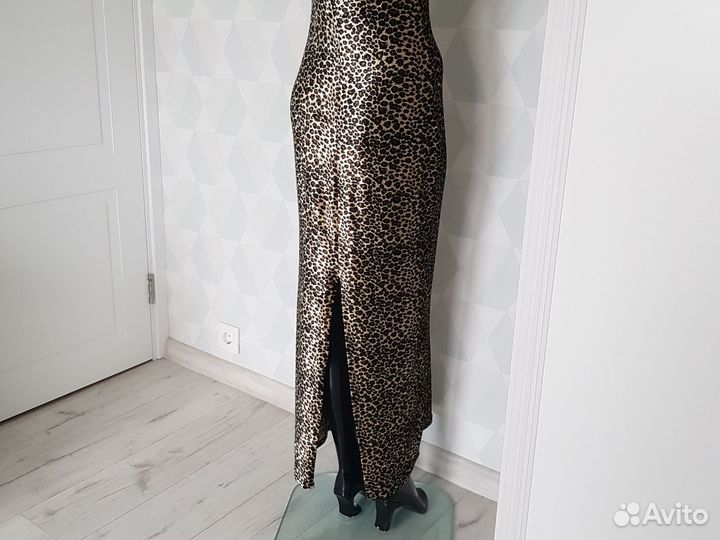 Платье,сарафан 46 48 леопард, синие, черное