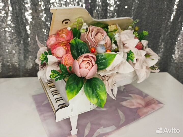 Букет из мыла ручной работы