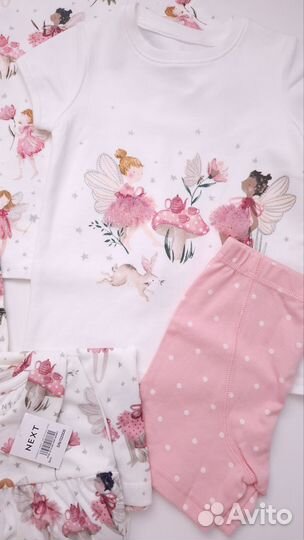 В наличии Next Пижама 2-3 года феи ночная рубашка