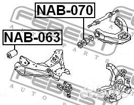 Сайлентблок нижнего переднего рычага