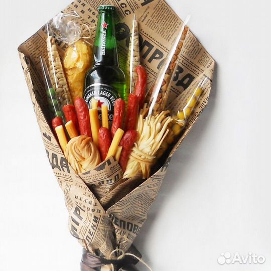 Мужской съедобный букет