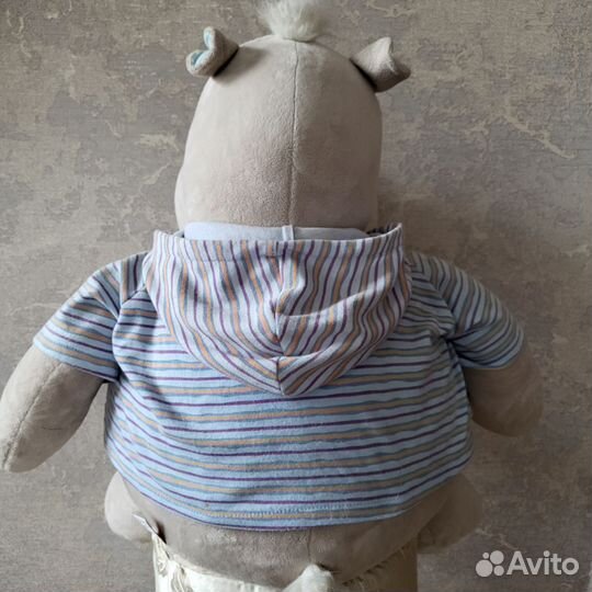 Игрушка бегемотик- морячок большой