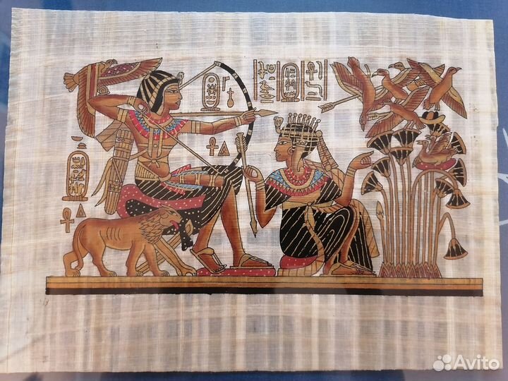 Египетский папирус, современная реплика. Декор