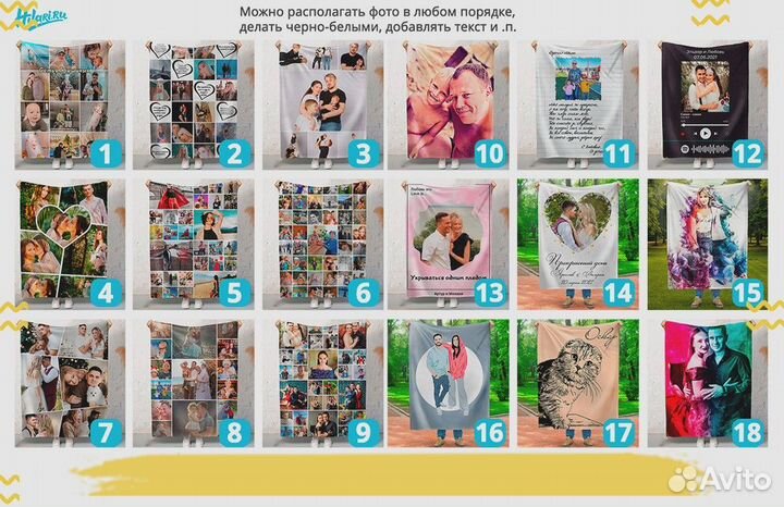 Фотоплед 150х200 флисовый