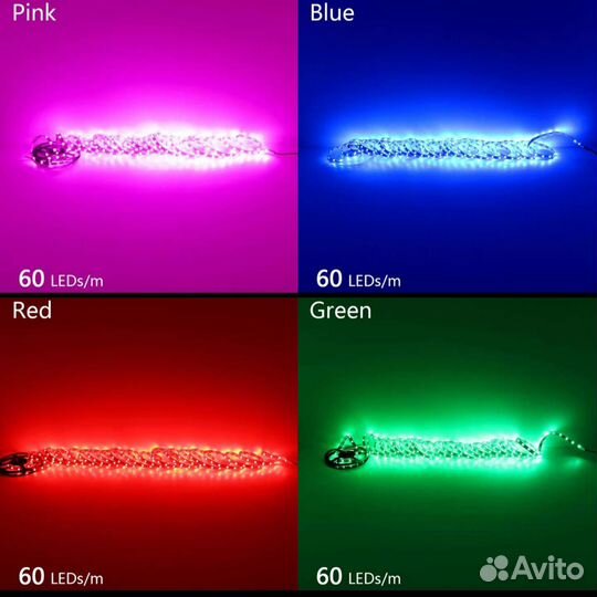 Светодиодная лента 12 и 5 вольт. RGB