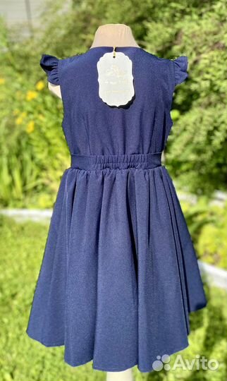 Школьный сарафан,синий,форма,платье,la mia perla