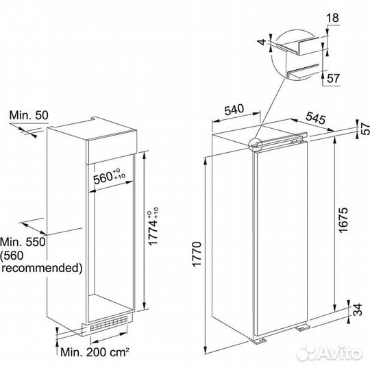 Встраиваемый морозильник Franke fsdf 330 NF NE F