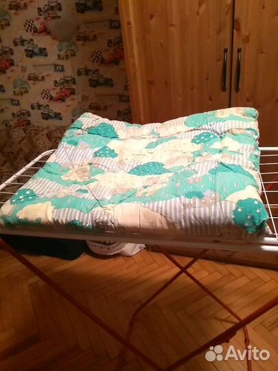 Одеяло детское стеганое шерстяное