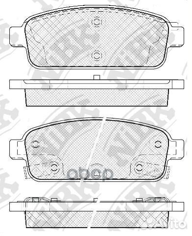 Колодки тормозные дисковые зад pn0392 NiBK