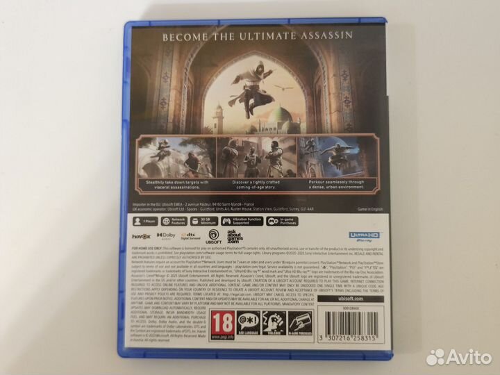 Assassin's creed mirage PS5 диск