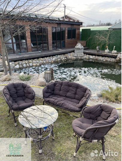 Комплект мебели для сада из ротанга