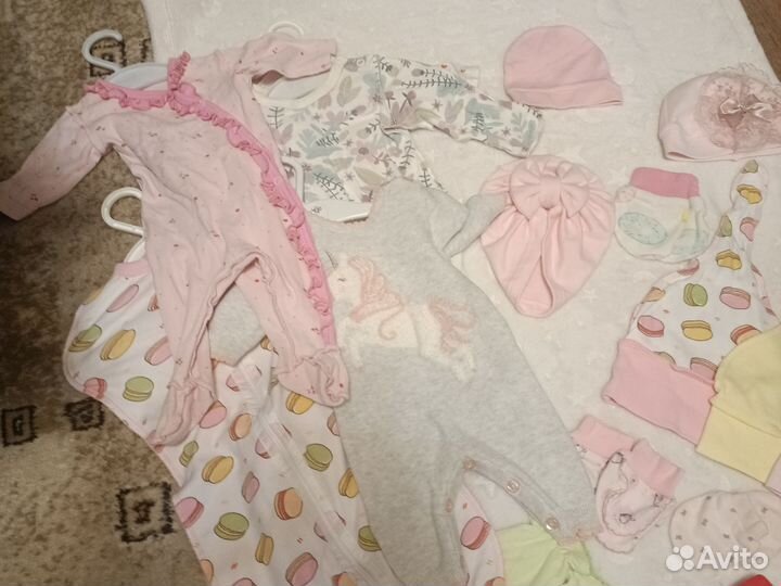 Вещи пакетом для малышки 56-62