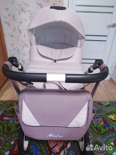 Коляска 2 в 1 эко кожа