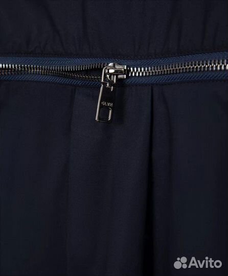 Блузка свободной формы удлиненная синяя Gulliver