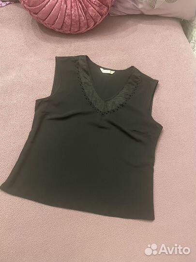 Топ шелк черный турция р44/46