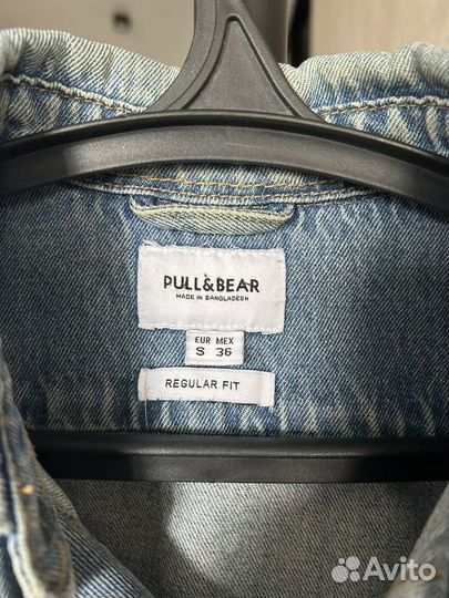 Джинсовая рубашка Pull & Bear S/46