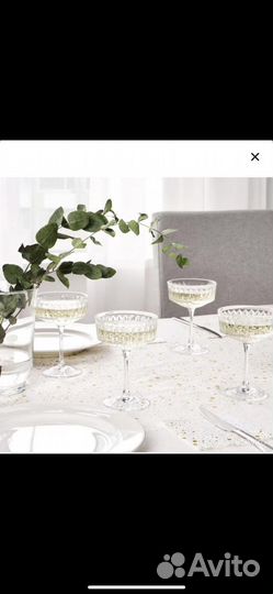 Хрустальные фужеры бокалы