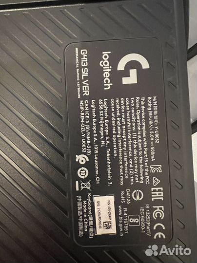 Игровая клавиатура logitech