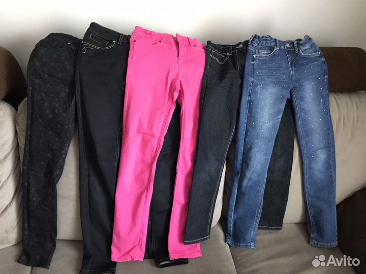 Джинсы для девочки 134, 140, 146