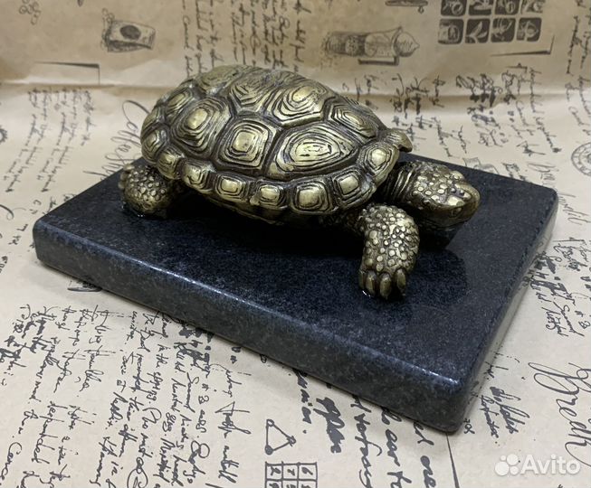 Бронзовая статуэтка Черепаха