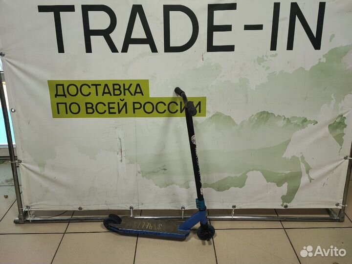 91702 Самокат Novatrack 110мм черный (бу)