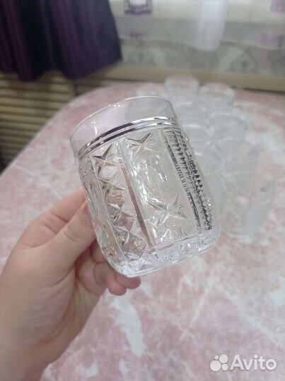 Хрустальные бокалы 12 шт