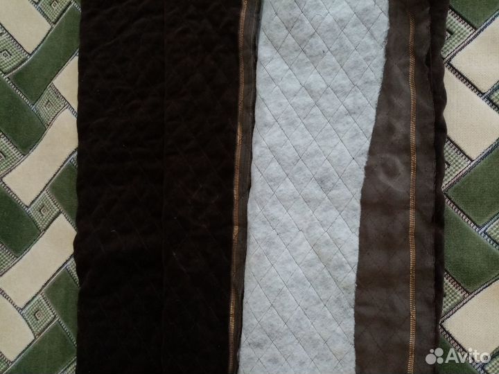 Ткань фланель, бархат стеганный