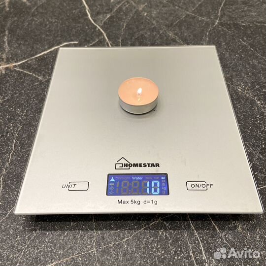 Весы кухонные электронные серебристые